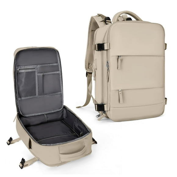 Mochila de viaje coowoz Large-L impermeable para mujeres y hombres, color caqui