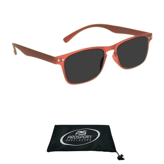proSPORT Sunglass Reader Tinted Reading Men Women Red Lightweight NOT BIFOCAL