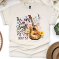 thumbnail image 1 of The Lord Is My Strength Christian Guitar Scripture T-Shirt, Natural, Size XL, 1 of 6
