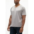 thumbnail image 4 of DEVOPS 5 Pack Men's UPF 50+ Sun Protection Moisture Wicking Dry-Fit Short Sleeve Workout V-Neck Shirts (X-Large, White/White/Graphite/Navy/Black), 4 of 7