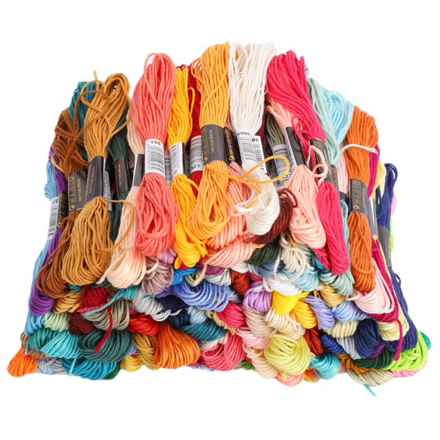 Embroidery Thread 150Pcs Stitch Threads Bracelets Thread Crafts Floss Rainbow Color Multicolour Stitch For Cotton Sewing Skeins Craft Accessories