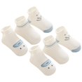 thumbnail image 1 of 3 Pairs Summer Socks Simple Wear-resistant Cartoon Design Anti-Skid Baby Short Socks Infants Accessories, 1 of 10