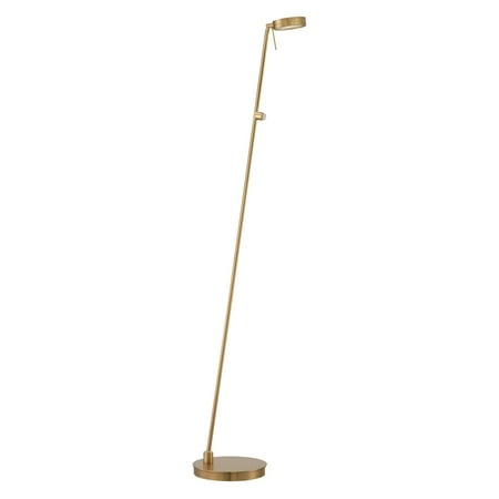 Pharmacy Mounted Task Lamp - George Kovacs Task Portables 1-Light Pharmacy Floor Lamp - 8W in. Honey Gold