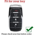 thumbnail image 3 of Key Fob Cover Compatible with Dodge RAM 1500 2500 3500 4500 5500 Pickup 2023-2025 Keychain Case Holder Protector,4 Button Black, 3 of 6