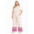 thumbnail image 1 of Conjunto bordado en contraste Roman Fashion /Tallas Extras, 5681 (Vino) beige 42, 1 of 5