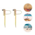thumbnail image 1 of FUEENIRVA 2 Pcs Support d'Ancrage pour Parasol de Plage Support en Fer Doré pour Sable et Sol Meuble Usage Extérieur, 1 of 8
