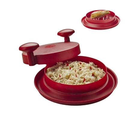 

FusionBrands ShredMachine Red -The Quick Easy to Use Alternative to Bear Claws Meat Shredder for Pulled Pork Beef Chicken & More - BPA Free Hand Shredder with Easy to Grip Handles Non-Skid Base