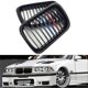 thumbnail image 3 of Car Glossy Black Front Hood Kidney Grill Mesh Sport Racing Grills for E36 M3 3 Series 1997-1999 M-Color, 3 of 5