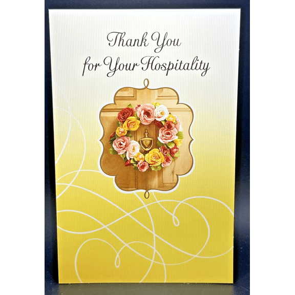 Thank You For Your Hospitality Greeting Card w/Envelope