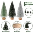 thumbnail image 3 of Mini árboles de Navidad, árbol de Navidad Artificial, cepillo para botellas, árboles de Navidad con Base de madera para decoraciones artesanales de mesa para el hogar, 3 of 4