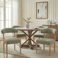 thumbnail image 4 of Usaint Upholstered Modern Dining Chairs Set of 2 with Solid Wood Legs, Mid-Century Fabric Kitchen Side Chairs for Dining Room, Green, 4 of 9