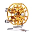 thumbnail image 2 of Carrete de pesca con mosca kusrkot todo Metal diámetro 53mm dorado, 2 of 8