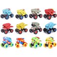 thumbnail image 4 of Gwong Juguete Dinosaurio monstruos camión tirón trasero modelo de coche niños juguete educativo regalo de Navidad Gwong 30004039, 4 of 7