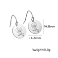 thumbnail image 6 of Birth Flowers Dangle Women's Flora Earring Violet Lily Rose Daisy Jewelry Gift, 6 of 8