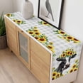 thumbnail image 4 of Farmhouse Cow Table Runner - 70 Inch Long, Kitchen Dining Table Runner Dresser Scarves, Pastoral Sunflower Botanical Gray Plaid Farmhouse Decor for Coffee Tables Wedding Party Banquet, 4 of 8