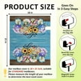 thumbnail image 4 of Spring Floral Mailbox Covers Magnetic Standard Size 21" X 18" Summer Floral Butterflies Welcome Mailbox Wraps Post Letter Box Cover for Garden Yard Home Decor Outdoor Decorations, 4 of 6