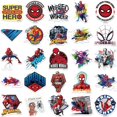 thumbnail image 2 of Pegatina de Spiderman de dibujos animados, paquete de 50 pegatinas de vinilo para botellas de agua, portátiles, patinetas, bonito regalo para niños, 2 of 4