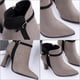 thumbnail image 4 of 1 par de botas cortas para mujer, botines de moda para dama, elegantes zapatos de tacón grueso, 4 of 8