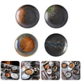thumbnail image 2 of MasteelfCA 4 Pcs Assiettes à Condiments Rondes Résistantes à l'Usure pour Sushi, 2 of 7