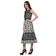 thumbnail image 2 of Moomaya Printed Cotton Long Dress For Womens Sleeveless Tiered Casual Summer Tunic, 2 of 6