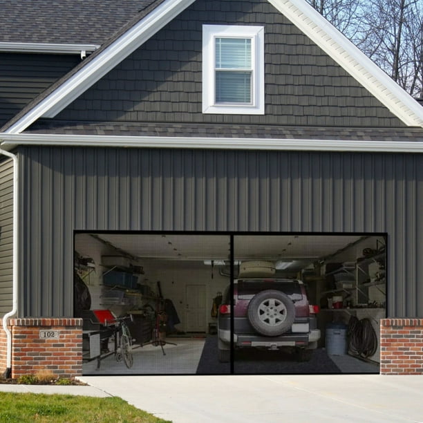 Garage Door Screen for Double Garage Doors 6.5x 13 FT