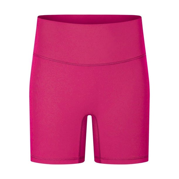 Pantalones cortos deportivos de cintura alta sin vergüenza para primavera y verano, pantalones cortos anti-caminar para correr, fitness, yoga desnudos