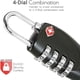 thumbnail image 2 of Candados para maletas - Paquete de 1, 2, 3, 4, 5, 6 Candado de seguridad con combinación de viaje de 4 dígitos para maletas Maleta Equipaje Bolsa con código - Negro (Paquete de 6), 2 of 5