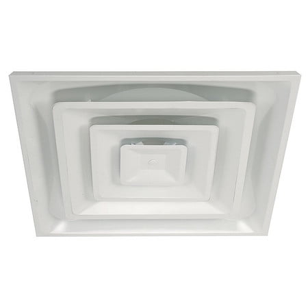 Zoro Select 4mjv2 Diffuser 3 Cone Duct Size 6 White Walmart Com