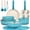 Blue Gradient, variant on GIPP 21 Piece Pots and Pans Set Non Stick, Cookware Set with Detachable Handles, Safe for Ovens and Dishwashers,Induction Cookware