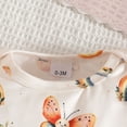 thumbnail image 4 of CAUYDY Newborn Goming Home Outfit Girl Baby Girls Long Sleeved Romper Set Infant Fall Winter Clothing 0 3 6 9 12 18 24 Months Sizes 3-6 Months,White, 4 of 9