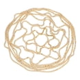 thumbnail image 2 of Cadena para el cabello Zulema Diadema Malla dorado Tocado de malla de diamantes de imitación, 2 of 8