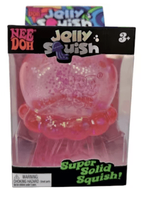Nee Doh Jelly Squish Pink, 1pc