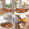 thumbnail image 7 of CURLYOOT Maple Leaves Half Round Door Mat, Indoor Outdoor Entrance Rug, Farmhouse Semi Circular Area Rug, Non Slip Washable Absorbent Doormat, Laundry Room Rug 40'' x 63'', 7 of 7