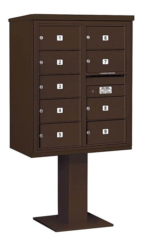 Commercial Mailbox with Mail Slot in Bronze