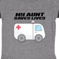 thumbnail image 3 of Inktastic My Aunt Saves Lives- Ambulance Boys or Girls Baby Bodysuit, 3 of 4