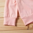 thumbnail image 4 of StylesILove Baby Toddler Girls Valentine's Day Pink Ruffled Long Sleeve Top and Love Leggings 2pcs Cotton Outfit, 4 of 7