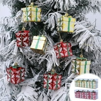 LEFTHIGH Home Christmas Gift Box Christmas Gift Decoration Pendant Christmas Tree Decoration Pendant Home