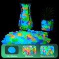 thumbnail image 5 of in The Dark Rocks Guijarros para decoración de jardín al aire libre, 1000 piezas de guijarros brillantes, piedras luminosas para patio exterior, pecera, acuario, florero, florero, decoración de planta, 5 of 5