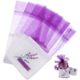thumbnail image 1 of 25 piezas bolsas de lavanda vacías impresión floral bolsas de bolsas de fragancia para dormir relajando (nuevo morado oscuro), 1 of 7