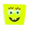 Spongebob-Happy Face Molded Sugar Cake/Cupcake Decorations - 12 ct