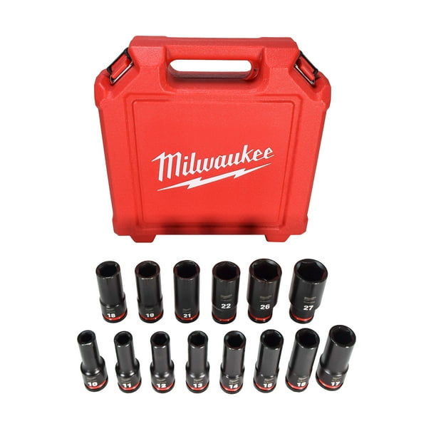 Milwaukee 49667014 SHOCKWAVE 1/2 in. Drive Metric Deep Well 6 Point
