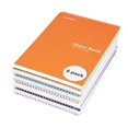 thumbnail image 2 of Libro de taquigrafía Mintra - (BRILLANTES - Púrpura/Blanco/Verde azulado/Naranja) - 6x9" - 100 hojas - 8 blocs/paquete - Rayado estrecho - Cuaderno poliéster, Notas para estudio, trabajo, 2 of 3