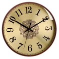 thumbnail image 2 of Metal Wall Hanging Clock Minimalism Silent Non-Ticking Mist Round Battery Operated Easy to Read for Home Bedroom Office Kitchen Decoration Superficie de latón E BLESIY Reloj de pared, 2 of 7
