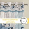 thumbnail image 6 of Texas Star Blue Kitchen Curtains Window Panels, Farmhouse Country Branches Wooden Grain Insulated Window Treatment Curtain, Grommet Curtains for Bedroom/Living Room/Bathroom, 2 Piece 42"Wx84"L, 6 of 8