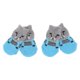 thumbnail image 3 of 4 Piezas Calcetines Inferiores Antideslizantes Accesorios Perro Gato Domestico Colco Calcetines de perro mascota, 3 of 8