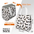 thumbnail image 3 of Dachshund and Heart Insulated Lunch Bag for Women & Adults,Large Portable Soft Cooler Lunch Bag,Thermal Food Storage Tote with Pearl Cotton,8.66L,8.75x5.75x9.5 Inch, 3 of 6