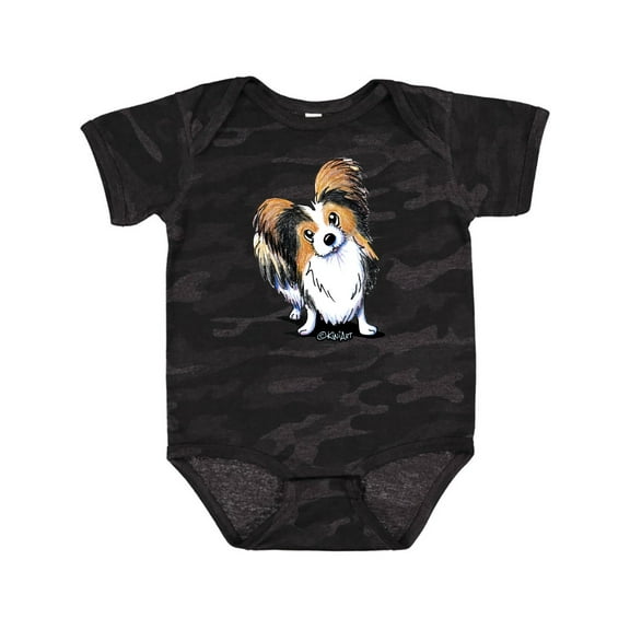 Inktastic Tricolor Papillon Boys or Girls Baby Bodysuit