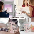 thumbnail image 6 of Earring Organizer Holder Tree Velvet Hanging Earrings Organizer Stands Earring Display Holder Holds Up to 24 Pairs Pink Earring Display Hanger for Jewelry Display Storage BurlyWood, 6 of 9