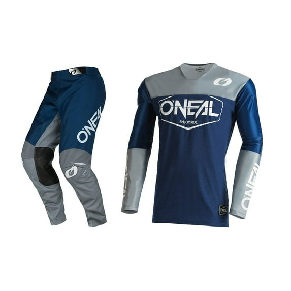 Oneal Mayhem Hexx Blue/Grey Jersey Pant Combo (Large / Pant W36)