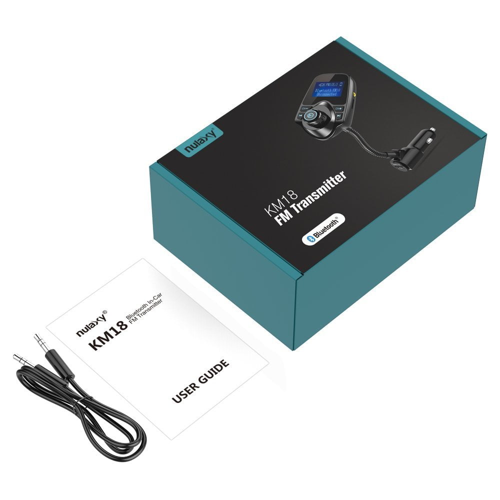 Nulaxy 1.44 LCD Wireless Bluetooth FM Transmitter In-Car Radio Adapter Car Kit